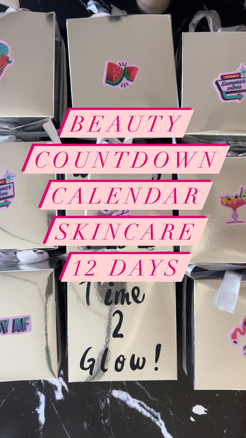 Beauty Countdown Calendar SKINCARE 12 Days Etsy