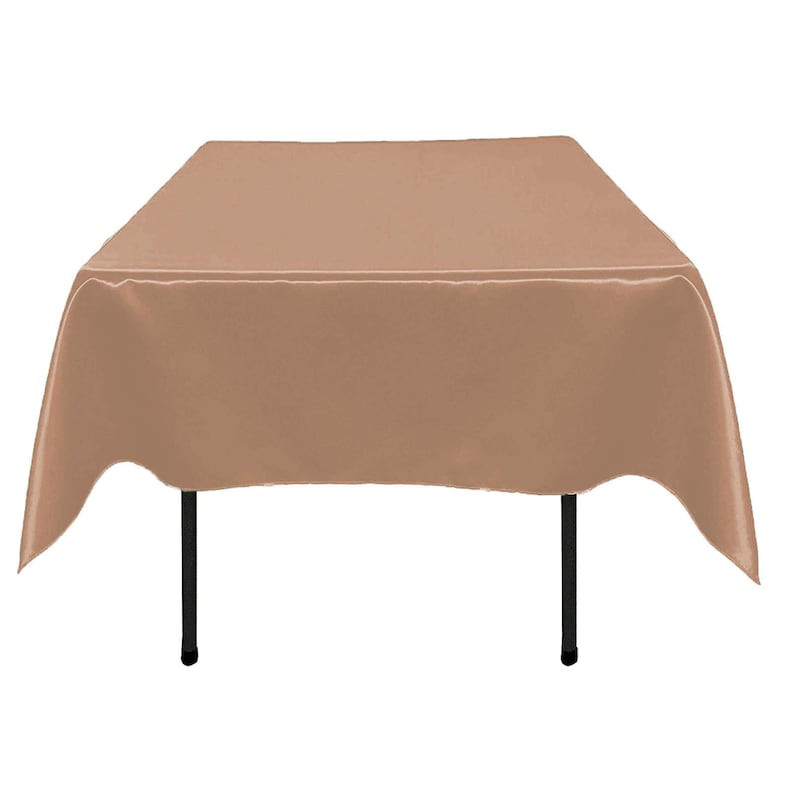 Satin Square Tablecloth 24x24 Multiple Colors Etsy