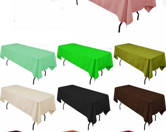 Ks Linens 54"x90" Rectangular Polyester Tablecloth - Multiple Colors Available