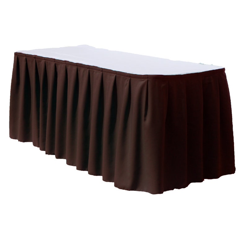 14 Lineal Feet Polyester Table Skirt multiple Colors - Etsy