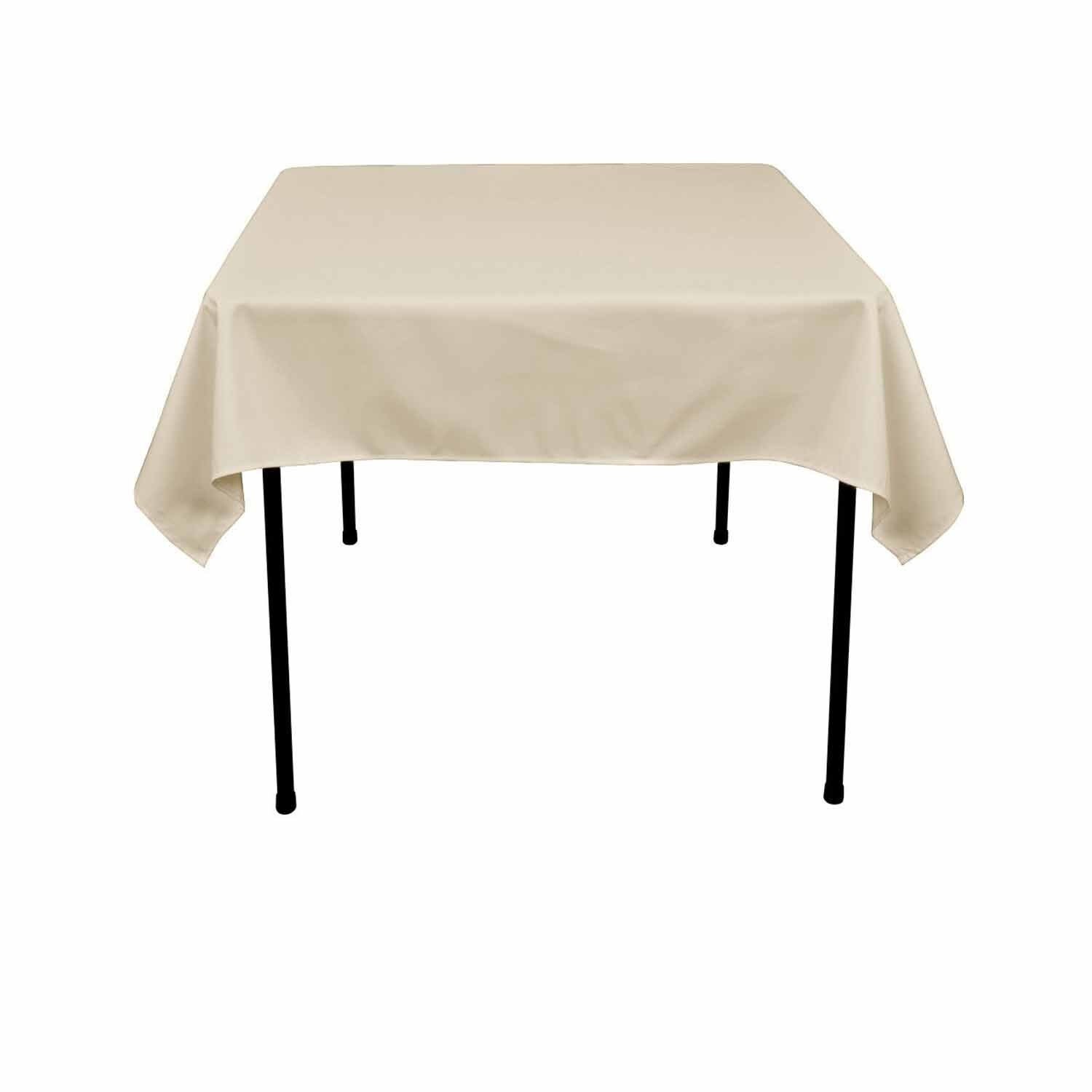36x36 Inch Polyester Square Tablecloth. Dining Table, Restaurant Linen