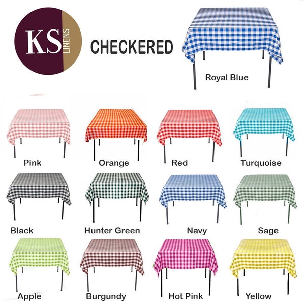 30x30 inch square checkered tablecloth small tablecloth, coffee table, restaurant linens, kids table, retail & wholesale