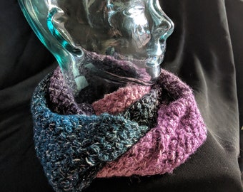 Rose Crochet Infinity Scarf