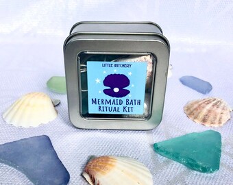 Mermaid Bath Ritual Kit // Water Witch Spell // Bath Magic