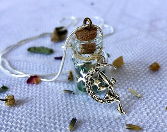 Fairy Attraction Spell Jar Necklace