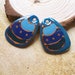 Charm Pair, Paint effect, earring pair, Bead Set, Bead pair, Hand painted, green, blue, JuJo, Jo Pohl, Hand painted enamel, enamel effect