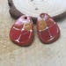 Charm Pair, Paint effect, earring pair, Bead Set, Bead pair, Hand painted, green, blue, JuJo, Jo Pohl, Hand painted enamel, enamel effect