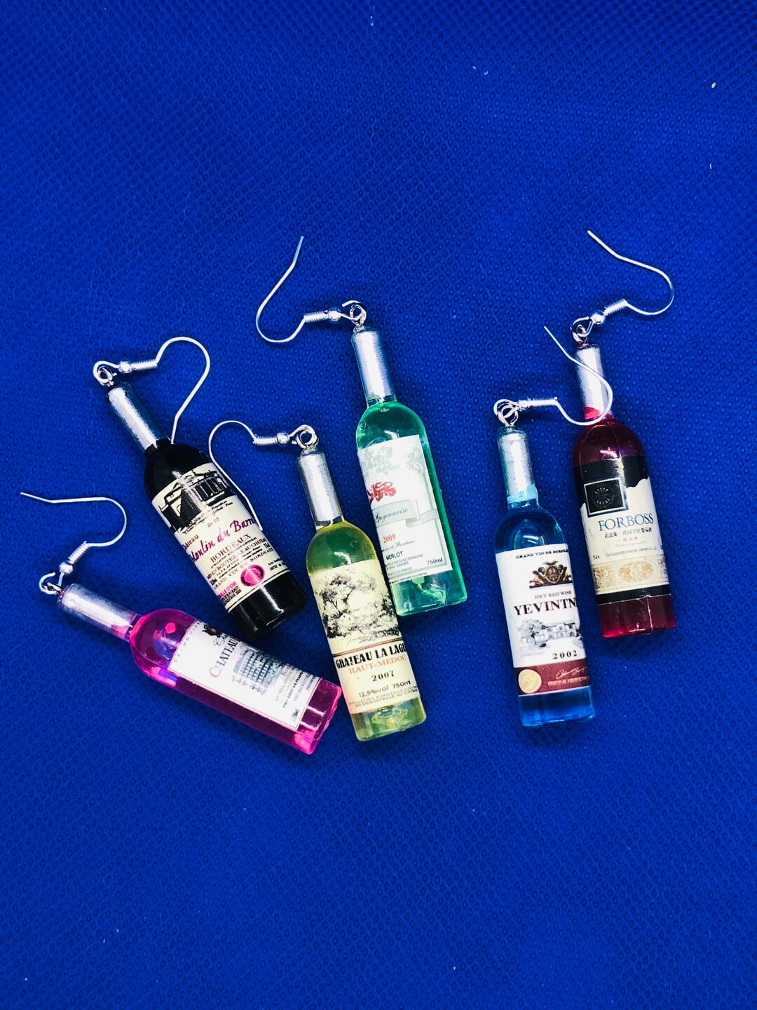 Wine Bottle Earrings in a Selection Varietieshypoallergenic Etsy