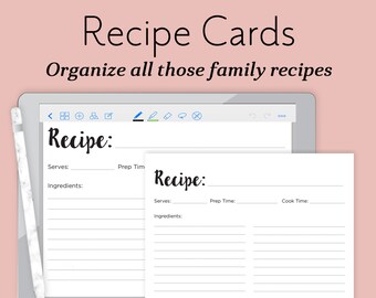 Recipe Cards