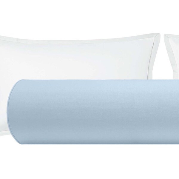 Blue Bolster Pillow Etsy