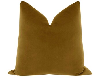 Signature Velvet // Marrakesh Pillow  | velvet pillow | designer velvet | golden brown |
