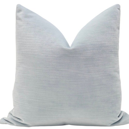 Strie Velvet // Cerulean Blue Pillow COVER ONLY Blue Velvet Etsy