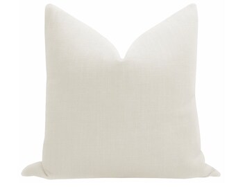 Signature Linen // Bone Pillow  | off white linen pillow | white linen |  linen pillow |