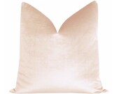 Faux Silk Velvet Cameo Pillow COVER ONLY pink velvet pillow pink pillow soft pink throw pillow blush pink velvet pillow