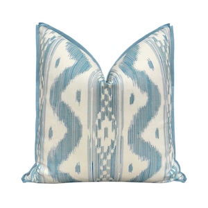 PRE-ORDER Bali Hai // Baliblu with Butterfly Flange | China Seas | flange pillow | blue throw pillow |