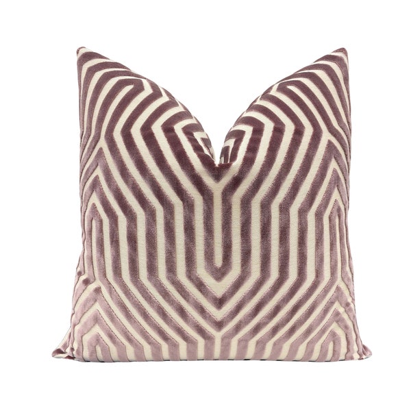 PRE-ORDER Vanderbilt Velvet // Lilac pillow  | Schumacher fabric | purple cut velvet | home decor |