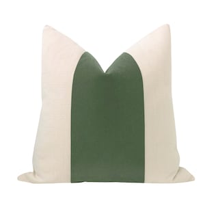 Panel : Mohair Velvet // Patina  | stripe velvet | green pillow | linen + olive velvet |