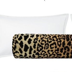 Leopard print bolster pillow best sale