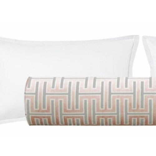 The Bolster Grecian Cut Velvet // Blush Cut Velvet Etsy