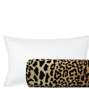 The Bolster Leopard Velvet | bedroom decor | animal print | leopard print bolster |