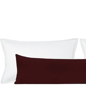 The XL Lumbar : Signature Velvet // Merlot | designer velvet pillow | red pillow | bedroom decor |