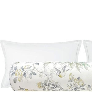 The Bolster : Imperial Garden // Delft | bolster pillow | bed decor | chinoiserie floral |
