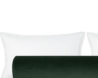 The Bolster : Society Velvet // Emerald | solid velvet | bed decor | green velvet |