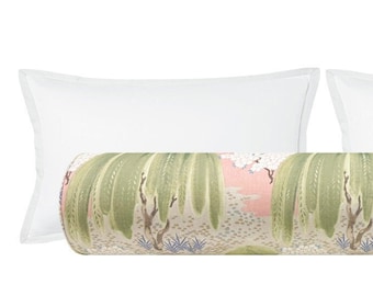 The Bolster: Willow Tree // Blush | Thibaut | Floral Pattern | bedroom decor |
