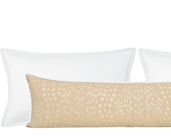Brunschwig & Fils Les Touches Reverse // Sand with Butterfly Flange XL Lumbar | animal pillow | designer | bedroom decor |