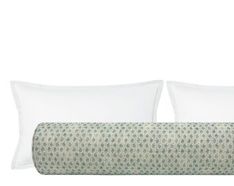 The Bolster : Wells // Denim | bolster pillow | roll pillow | bedroom decor |