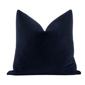 Studio Velvet // Navy Blue Pillow  | blue velvet | designer velvet | velvet pillow |