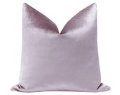 Faux Silk Velvet Lavender Pillow COVER ONLY lavender velvet pillow purple pillow light purple velvet pillow lilac velvet