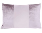 The Little Lumbar Monochromatic Faux Silk Velvet Lavender color block velvet silk throw pillow designer pillow