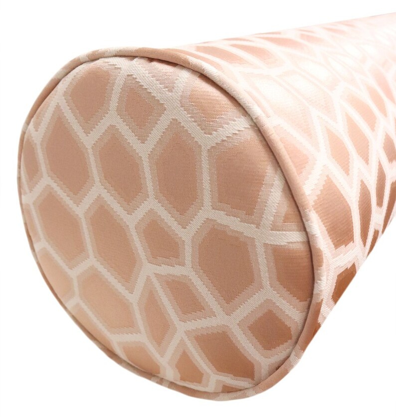 The Bolster Faux Silk Safari // Blush Bolster Pillow Bed Etsy