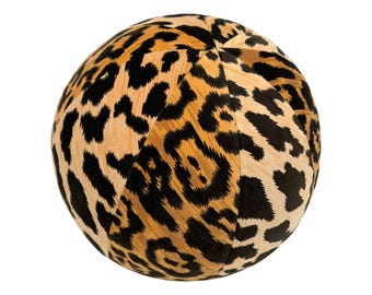 The Standard Ball Pillow : Leopard Velvet | animal print | ball pillow |