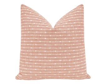 Hampton Tweed // Blush pillow | woven | throw pillow | pink |