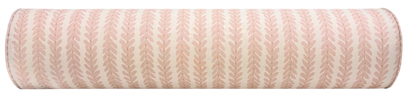 Schumacher Woodperry Pink Bolster