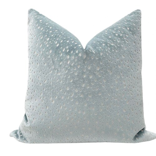 Society Velvet // Prussian Blue Pillow COVER ONLY Blue Etsy