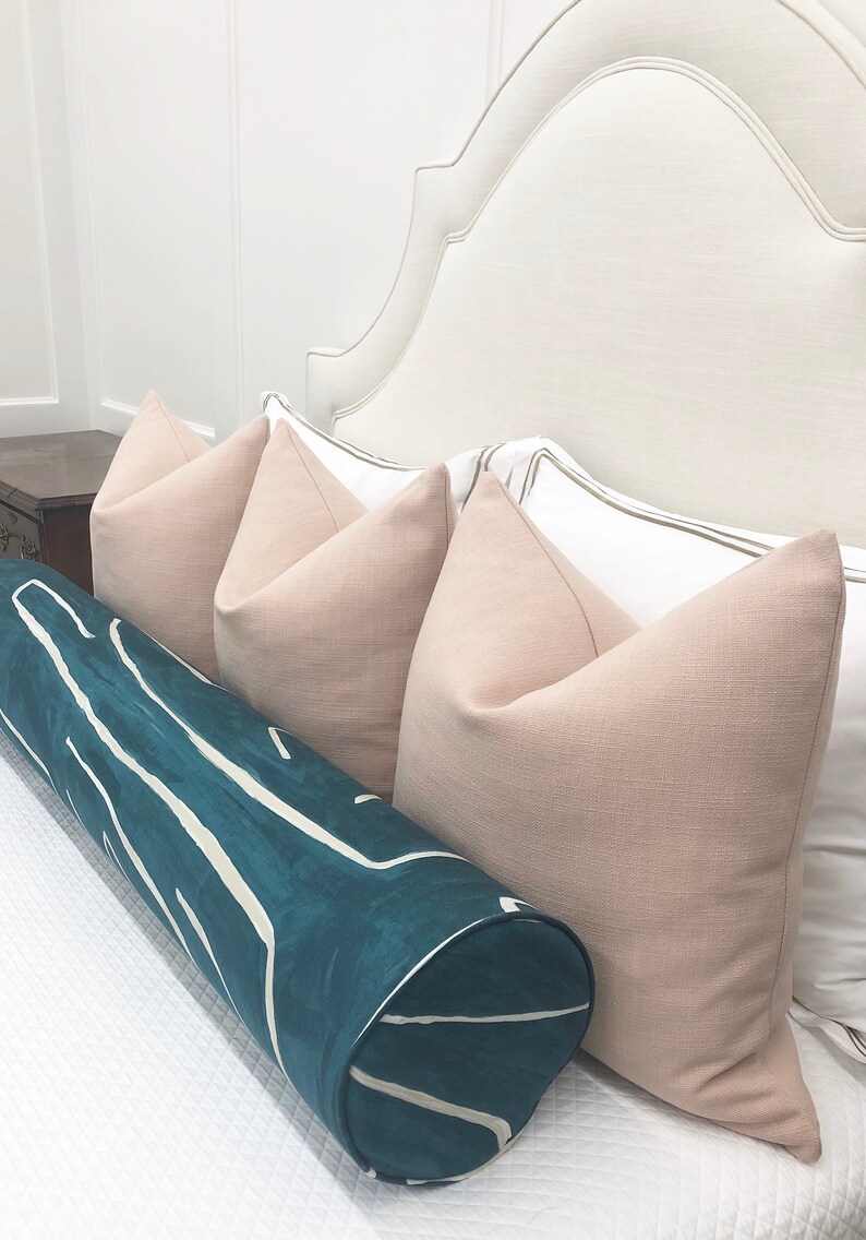 PREORDER Signature Linen // Cameo Pillow Pink Linen Pillow Linen Light