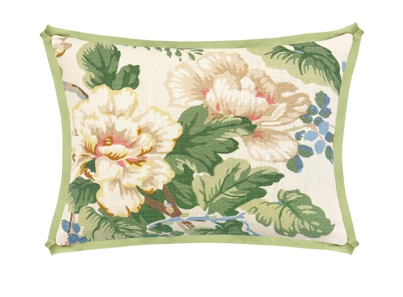 Lee Jofa Chinese Peony Throw Pillow - Thumbnail 3