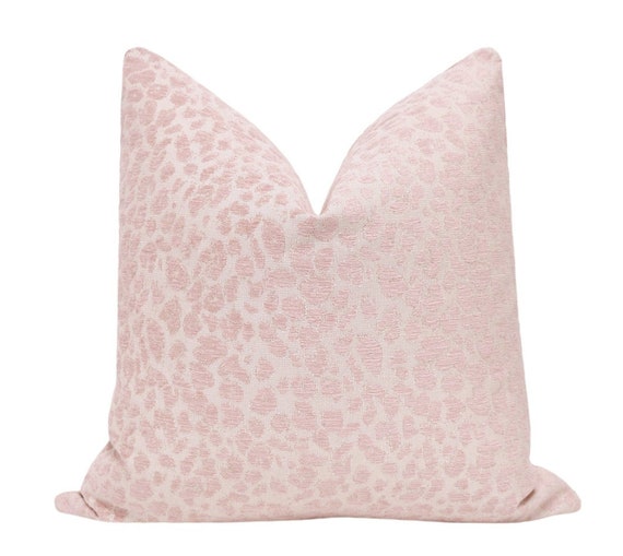 pink leopard pillow