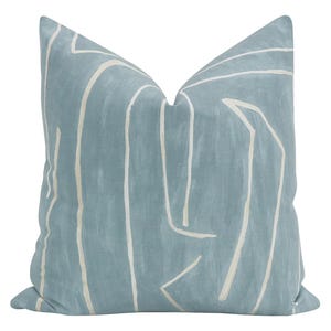 Kelly Wearstler Graffito // Deep Sky Pillow | Lee Jofa | throw pillow | abstract pattern |