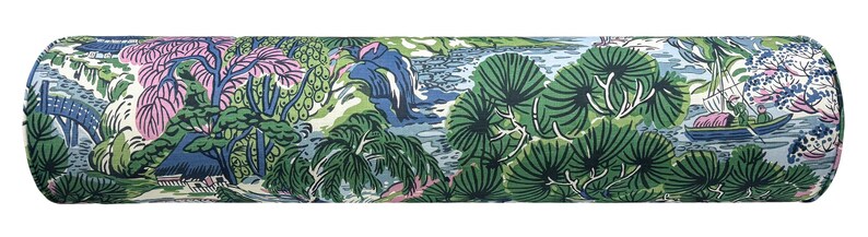 Thibaut Pagoda Trees Bolster - Thumbnail 4