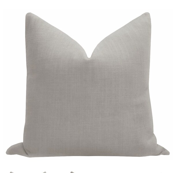 Grey Linen Pillow Etsy