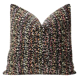 Confetti Cut Velvet // Noir pillow  | cut velvet | designer velvet pillow | bedroom + home decor |