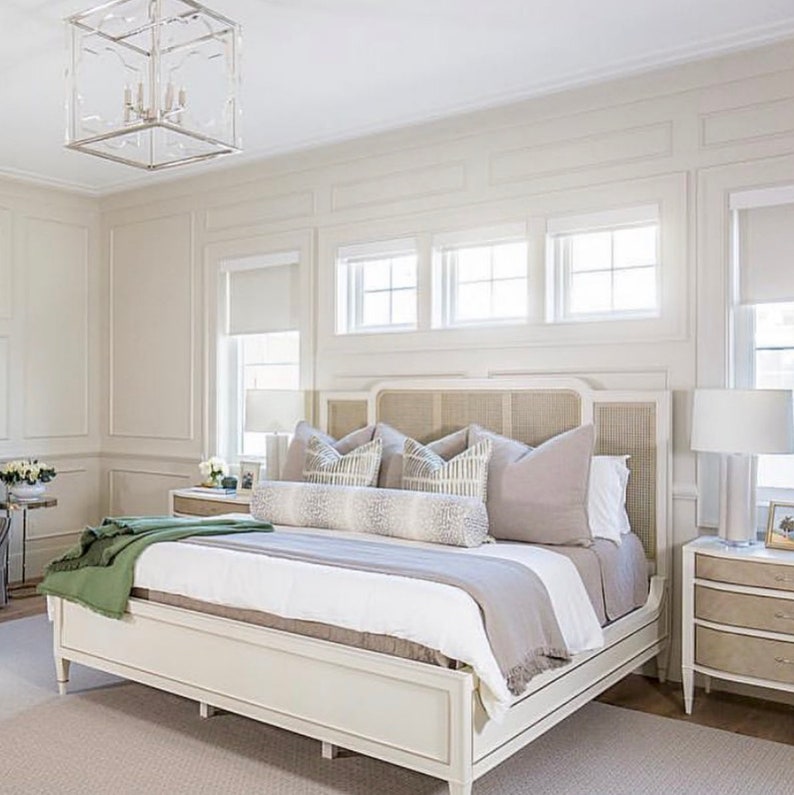 The Bolster Antelope Linen Print // Grey Bolster Pillow Etsy