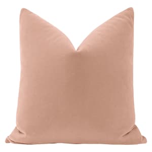 Mohair Velvet // Blush Pillow  | pink velvet pillow | mohair velvet pillow | blush throw pillow |