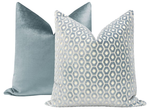 cerulean blue pillows