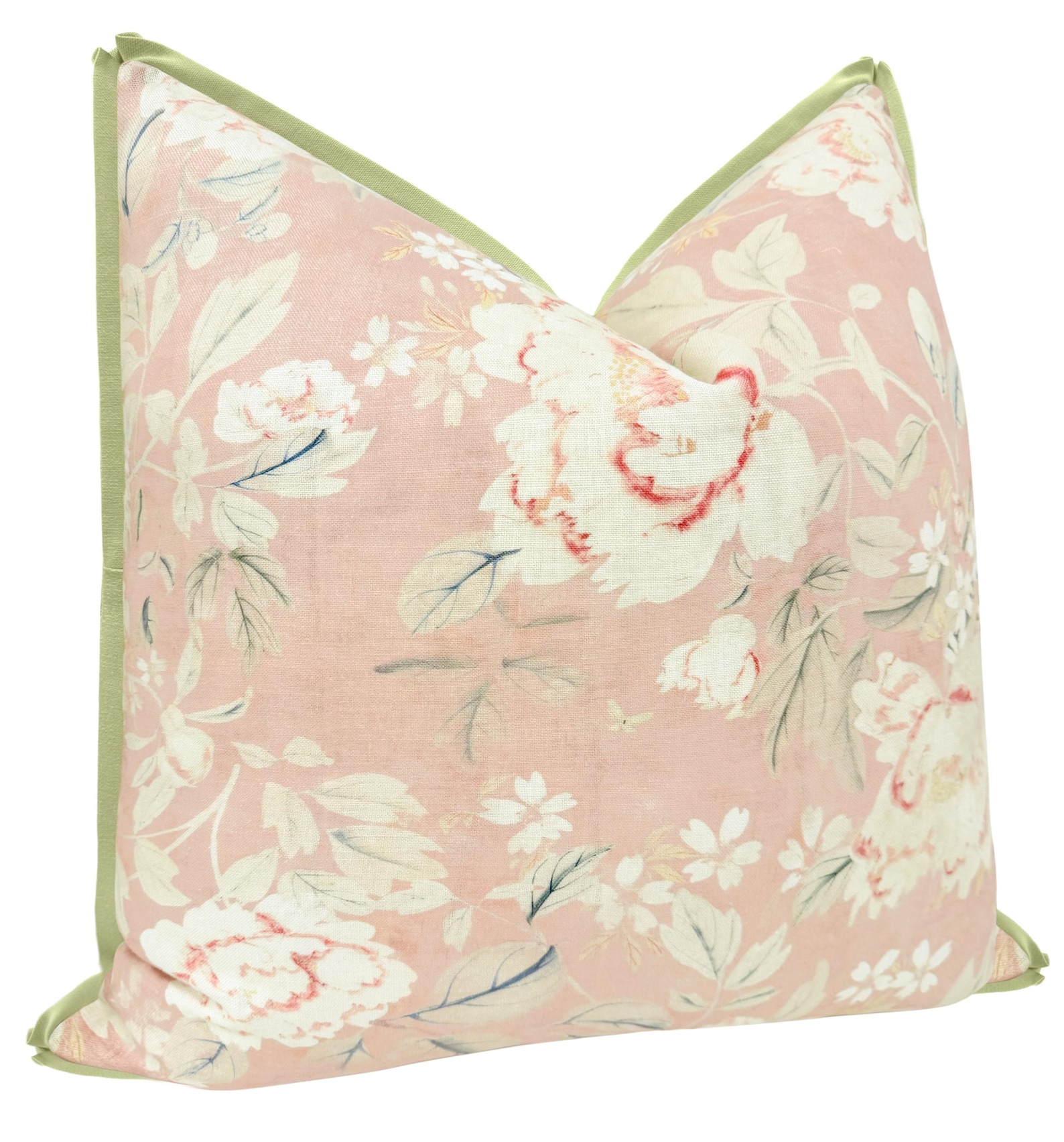 House of Harris Peony // Blush With Butterfly Flange | Designer Fabric ...