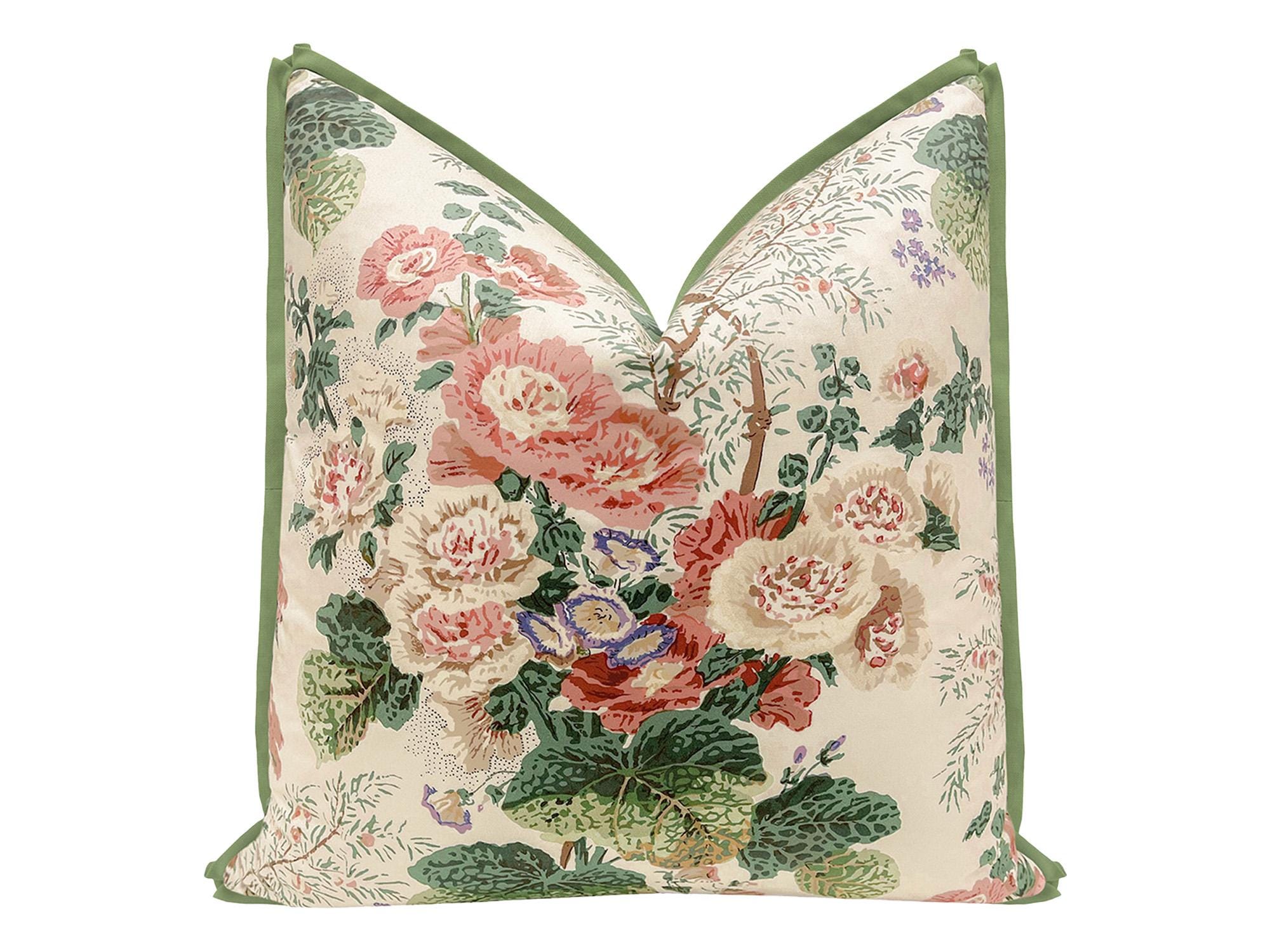 【珍】　★ 蝶恋花紋繍片 ★　刺繍 花紋 蝶紋　明清織繍 Lee Jofa Althea // Blush With Butterfly Flange | Chinoiserie